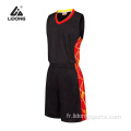 Maillots de basket-ball personnalisés uniformes